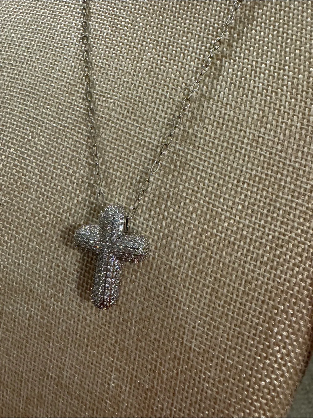 Treasure Jewels Faithful Glow Silver Cross Necklace - Women